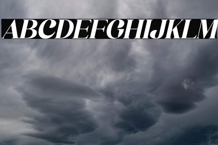 Bergante Italic Example 2