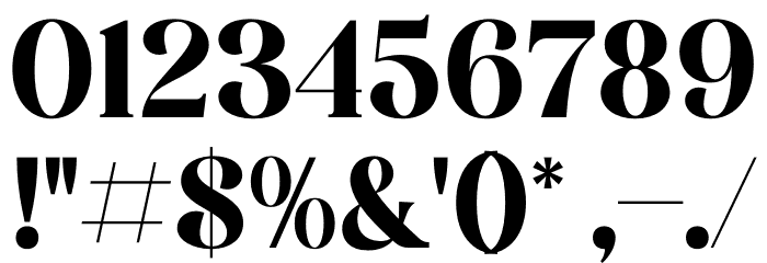 Bergante Font OTHER CHARS