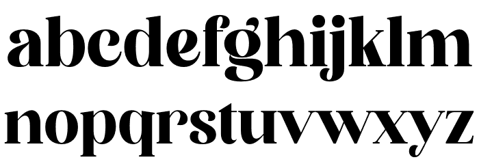 Bergante Font LOWERCASE