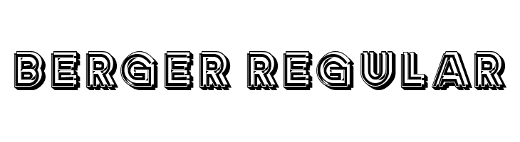 Berger Regular  font caratteri gratis
