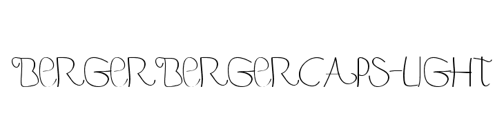BergerBergerCaps-Light  Free Fonts Download
