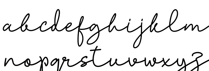 Berggamo Font LOWERCASE