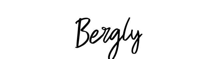 Bergly  免费字体下载