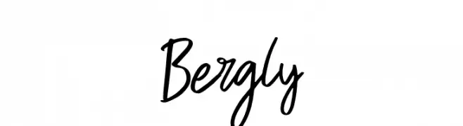Bergly  フリーフォントのダウンロード