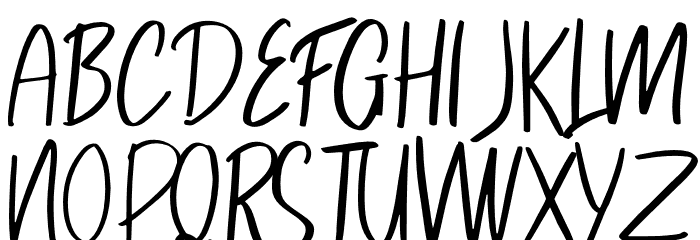 Bergly Font UPPERCASE
