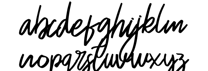 Bergly Font LOWERCASE
