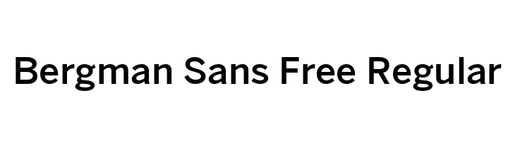Bergman Sans Free Regular  Frei Schriftart Herunterladen