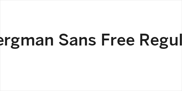 Bergman Sans Free Regular Logo