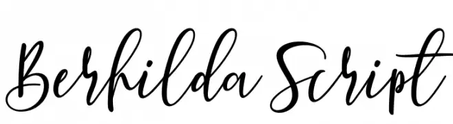 Berhilda Script  フリーフォントのダウンロード