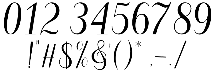 Berhilda Script Font OTHER CHARS