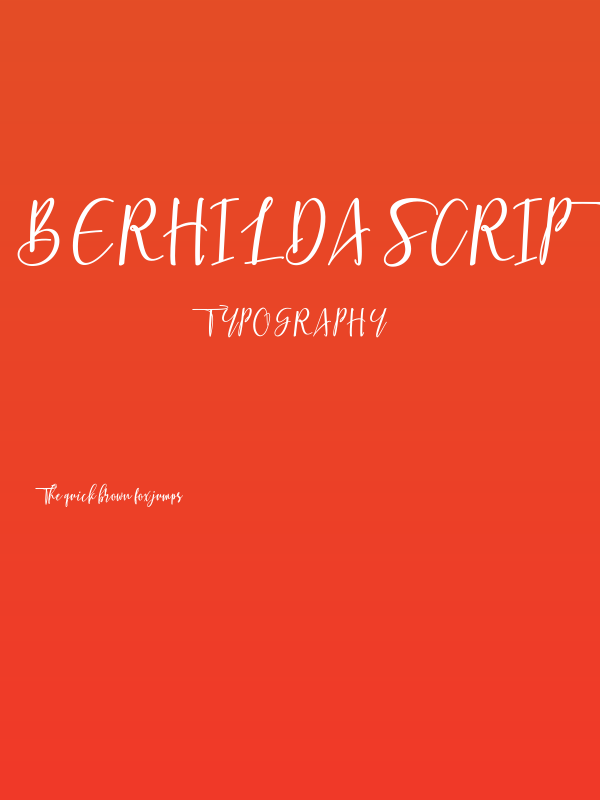 Berhilda Script Poster