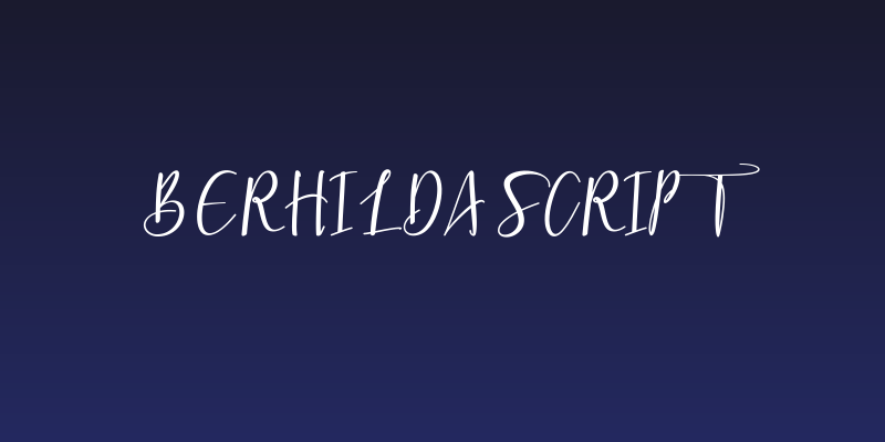 Berhilda Script Social Header