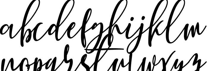 Berhilda Script Font LOWERCASE