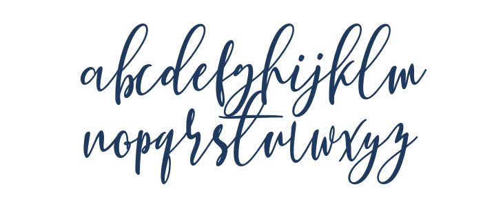 BerhildaScript Lowercase