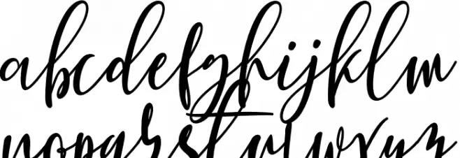 BerhildaScript 字体 小写