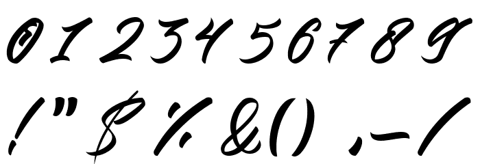 Beric Regular Font OTHER CHARS