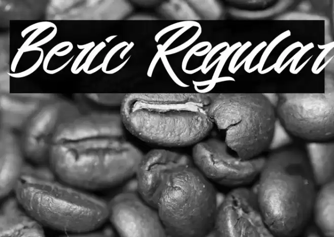 Beric Regular Шрифта examples