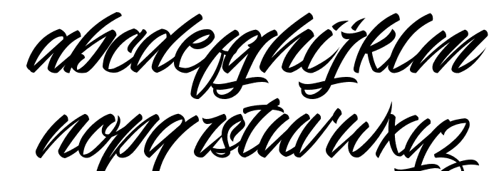 Beric Regular Font LOWERCASE