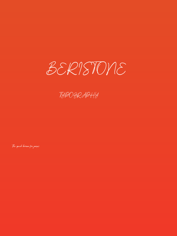 Beristone Poster