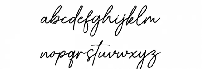 Beristone Schriftart Kleinbuchstaben