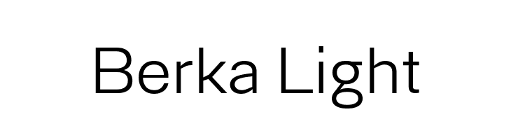 Berka Light  font caratteri gratis