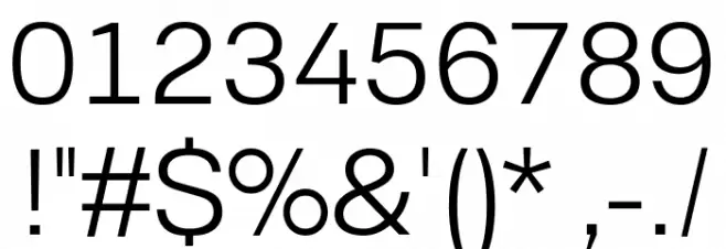 Berka Light Font OTHER CHARS