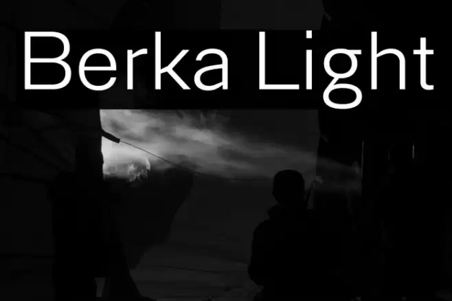 Berka Light Font examples