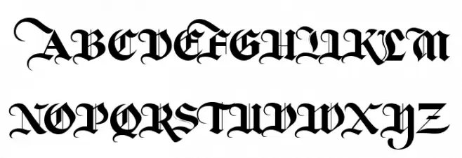 Berkahi Blackletter Fonte MAIÚSCULAS