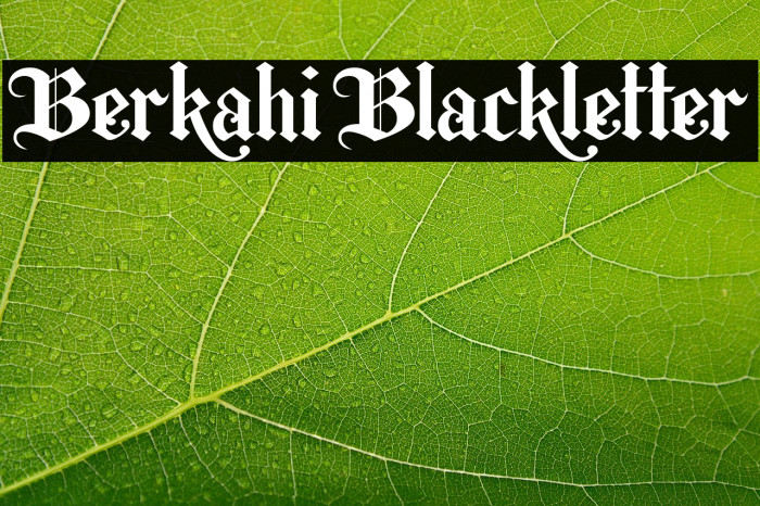 Berkahi Blackletter Example 1