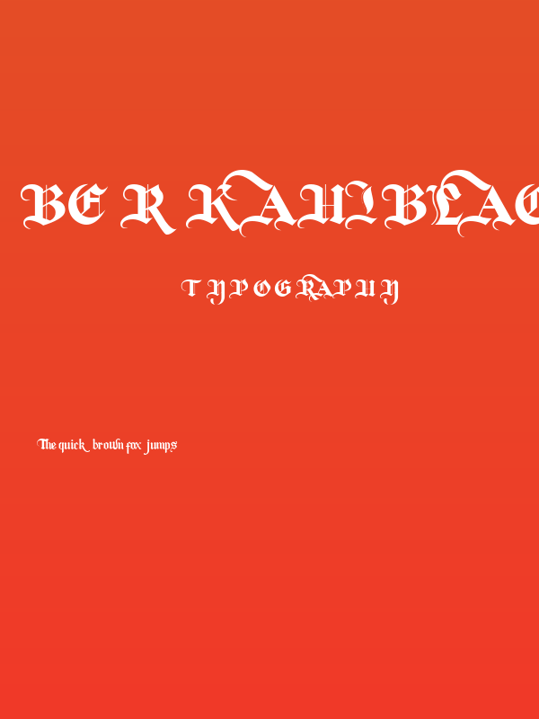 Berkahi Blackletter Poster