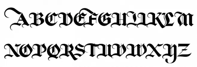 BerkahiBlackletter Fonte MAIÚSCULAS