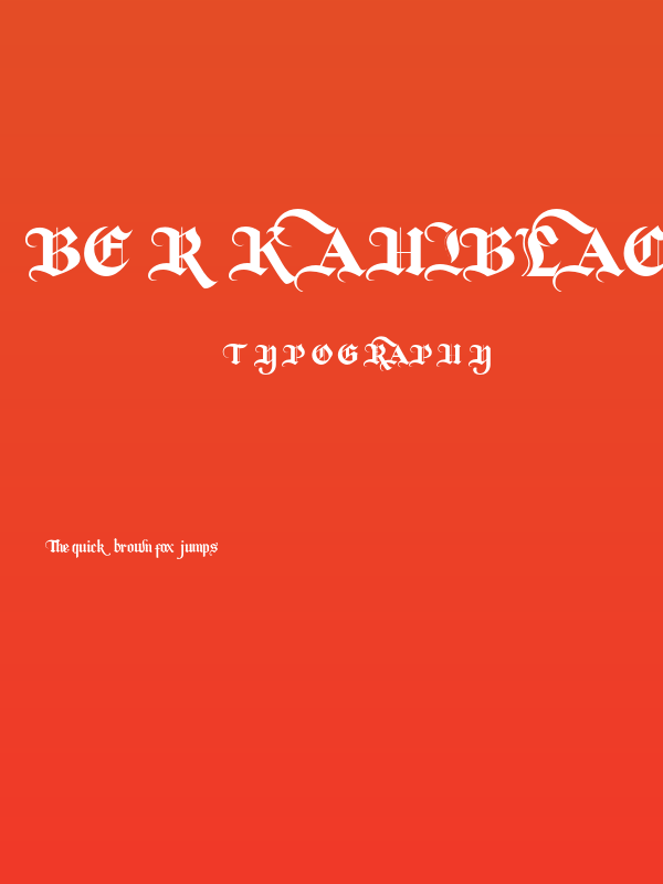 BerkahiBlackletter Poster