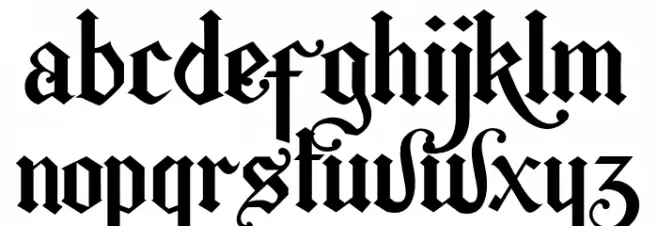 BerkahiBlackletter Polices MINUSCULES