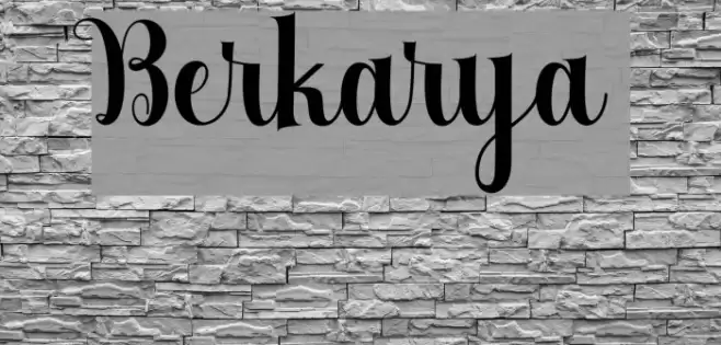 Berkarya Font examples