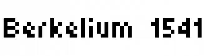 Berkelium 1541  baixar fontes gratis