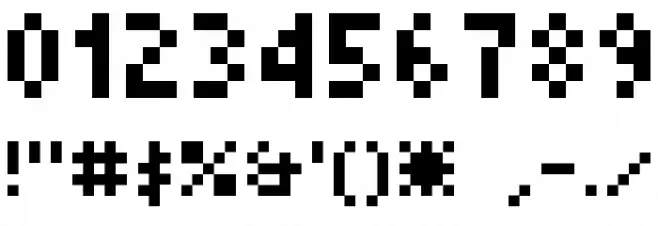 Berkelium 1541 Font OTHER CHARS