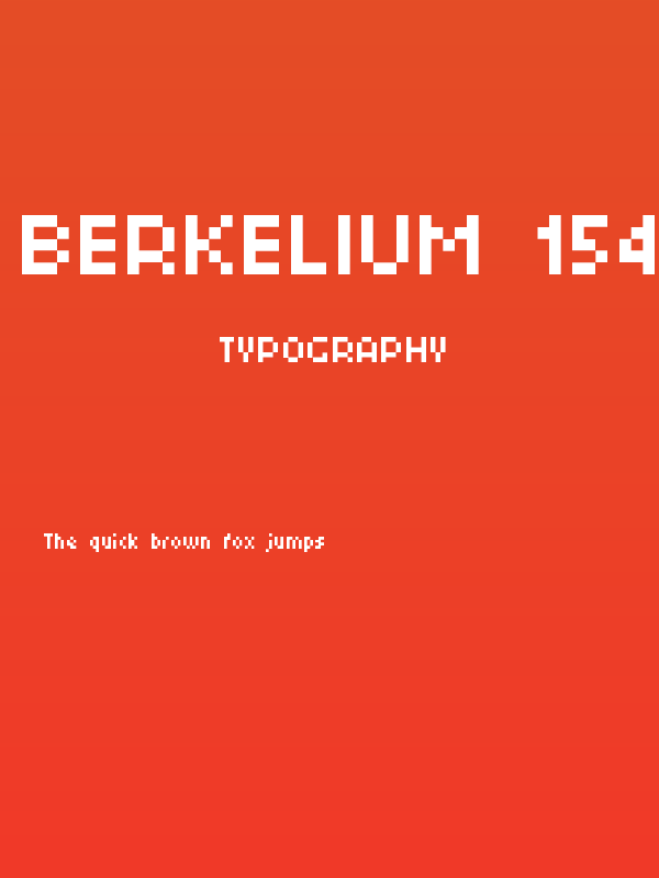 Berkelium 1541 Poster