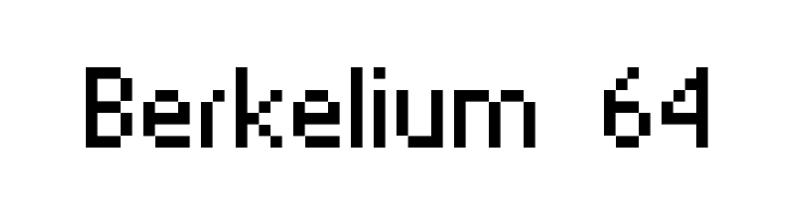 Berkelium 64  font caratteri gratis