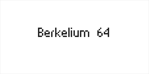 Berkelium 64 Logo