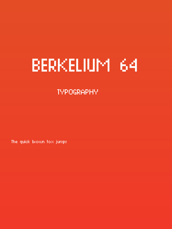 Berkelium 64 Poster