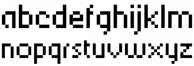 Berkelium 64 フォント 小文字