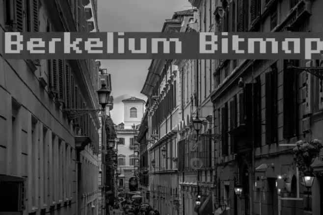 Berkelium Bitmap Шрифта examples