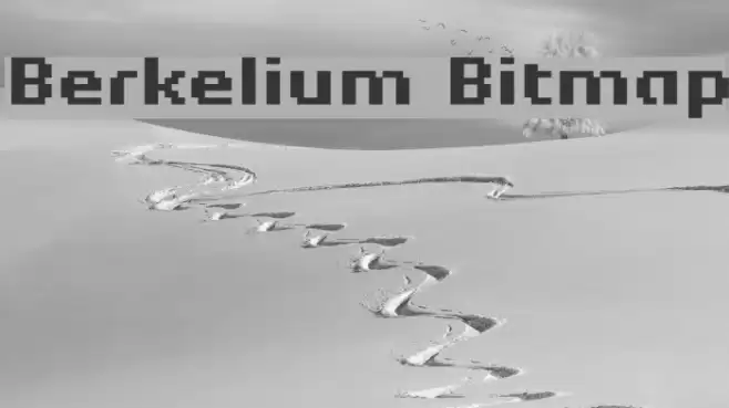 Berkelium Bitmap Шрифта examples