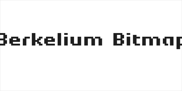 Berkelium Bitmap Logo