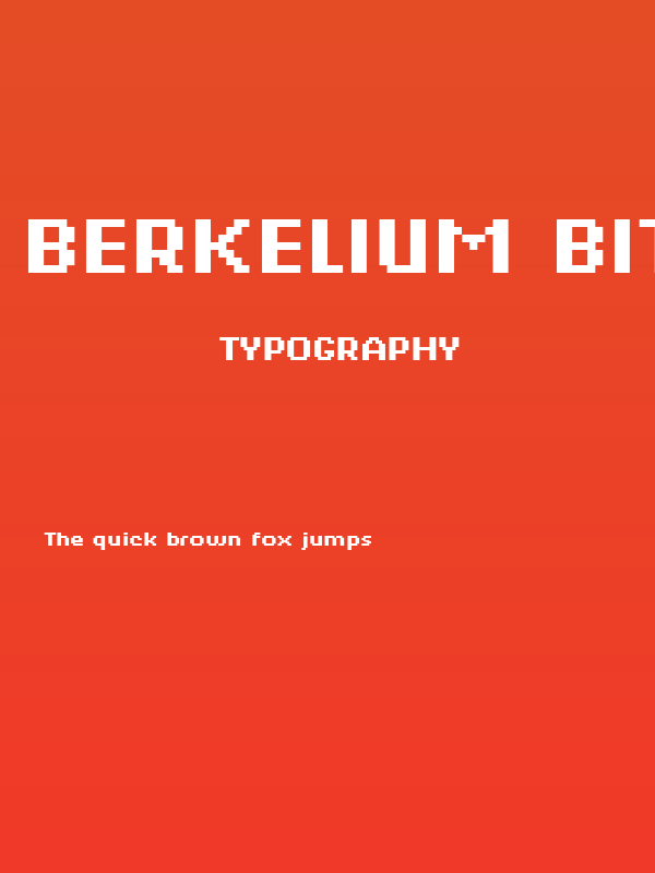 Berkelium Bitmap Poster