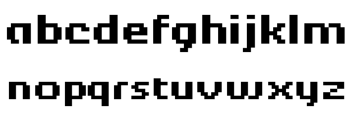 Berkelium Bitmap Font LOWERCASE