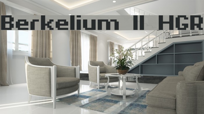 Berkelium II HGR Font examples