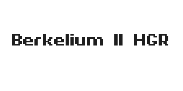 Berkelium II HGR Logo