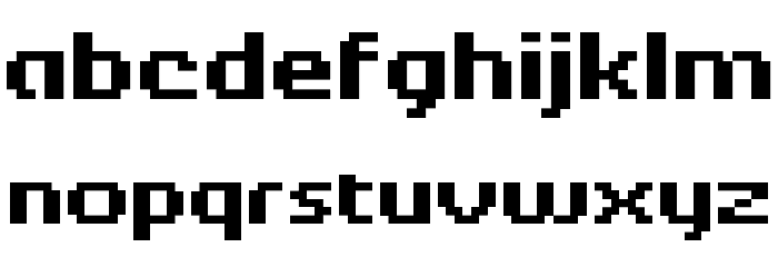 Berkelium II HGR Font LOWERCASE
