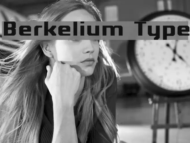 Berkelium Type Schriftart examples